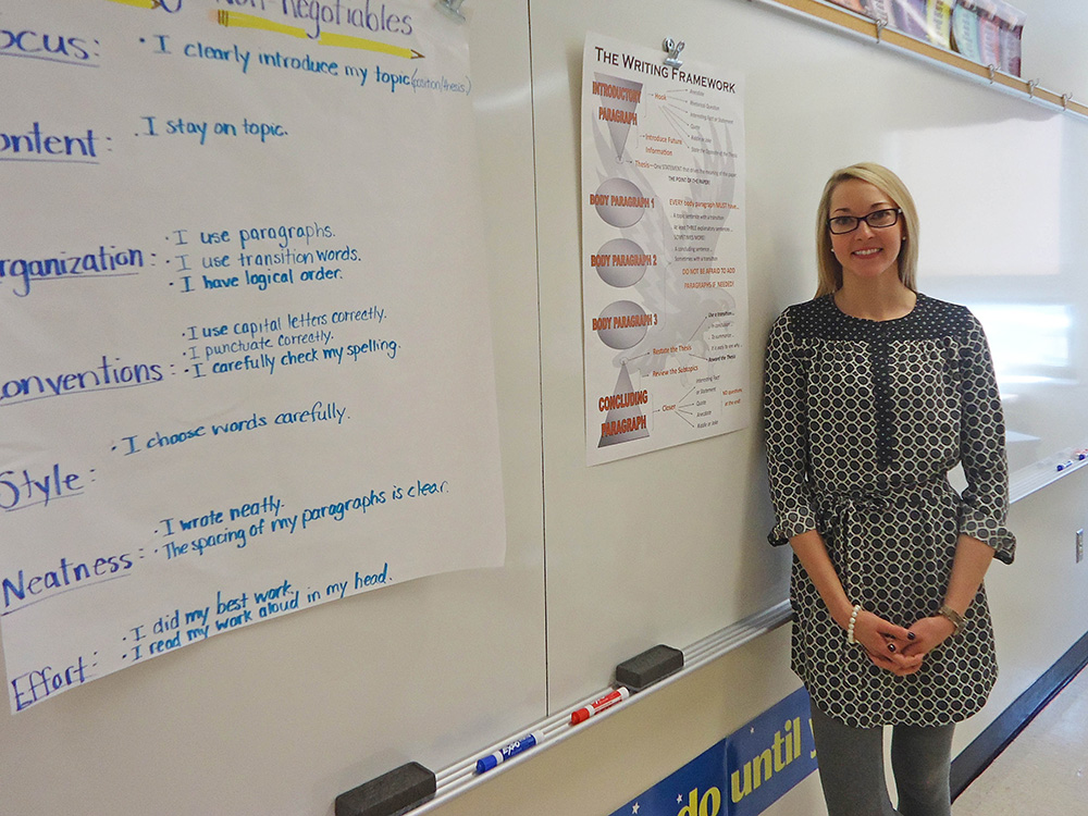 Pictured is education alumna Breigh Svonavec.